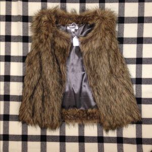 Faux fur vest